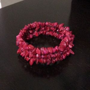 Red Beautiful Stretch Bracelet